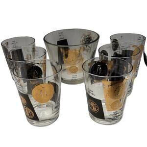 Vintage 1960 Mid-Century Modern Bar Set